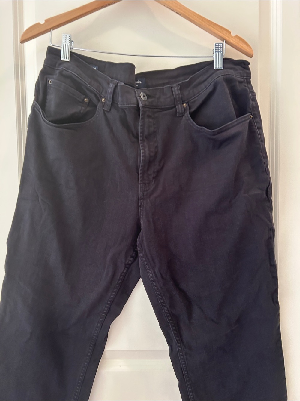 Flag & Anthem Premium Denim Men's Black Nashville Straight-Leg Jeans size 38X32